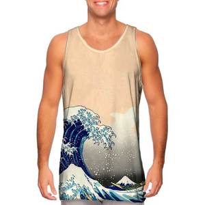 <b>Racer</b> <b>back</b> Mens Sublimation Tank Trendy Sublimated Tank <b>Top</b> for Men All-Over Print Men's Tank <b>Top</b> - Product Image 4