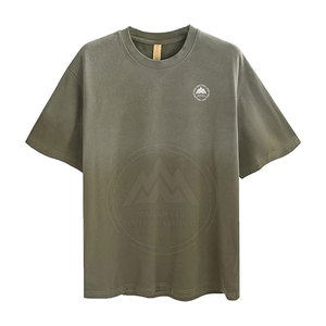 2025 dernière conception hommes lavage à l'acide T-Shirts Logo personnalisé nouveauté Polyester/coton matériel - Product Image 1