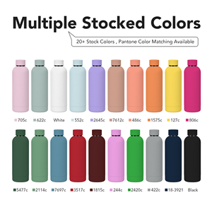 YEWAYOGA Luxury Reusable Stainless Steel Water Bottle Leakproof With Logo Printing Spray Painted For Running For Daily Hydration