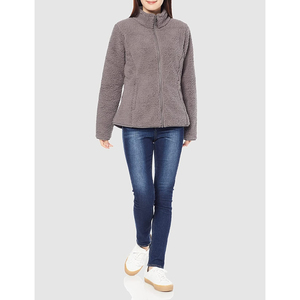 Vestes en polaire sherpa à capuche personnalisées en gros pour femmes, respirantes, pour l'hiver, en tissu toile avec doublure en fausse fourrure, prix abordable - Product Image 6