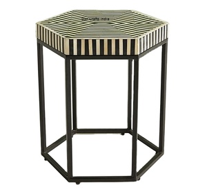 Venta caliente Hotel Ware MDF Bone Inlay Taburete Venta al por mayor Bone Inlay Modern Good Quality Living Room Taburete para dormitorio de SCI 2024 - Product Image 1
