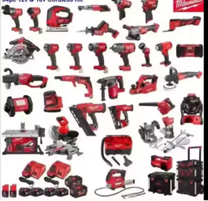 Compre 2 Juegos y Obtenga 1 Gratis, Juego Combinado de Herramientas Inalámbricas Originales Milwaukee 2695-34 - 2896-26 M18 FUEL de 18 V con Batería de Litio-Ion, 34 Herramientas - Product Image 1