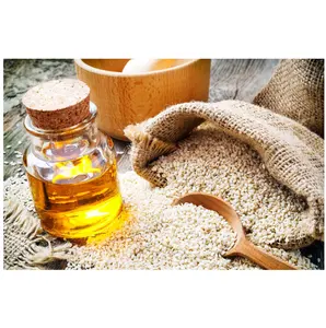 Olio di sesamo spremuto a freddo da semi di sesamo disponibile per la vendita a prezzi molto convenienti di qualità eccellente