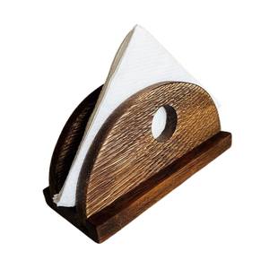 Soporte de madera simple para pañuelos, diseño creativo, directo de fábrica, venta al por mayor, hogar, cocina, baño, respetuoso con el medio ambiente, artículo de artesanía india - Product Image 1