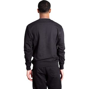 Casual Baggy Men <b>Crewneck</b> Sweatsuit 65 Cotton 35 Polyester Fleece Oversize Streetwear Winter Fashion Pullover OEM Private Label - Product Image 3