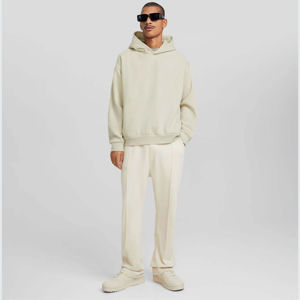 เสื้อฮู้ดดี้โอเวอร์ไซส์ผู้ชาย ผ้าฝ้าย 100% หนัก 400 กรัม ปักโลโก้ตามสั่ง ทรงไหล่ตก ใส่ได้ทั้งชายและหญิง เหมาะสำหรับฤดูหนาว - Product Image 2