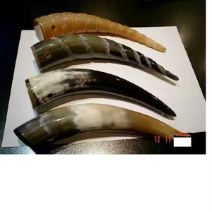 เขาควายแกะสลักเป็นมิตรต่อสิ่งแวดล้อมสำหรับดื่มและเป่างานฝีมือ - Product Image 1