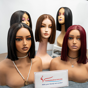 Vente flash Perruque transparente avec fermeture à lacet Extensions de cheveux couleur personnalisée Cheveux bruts vietnamiens au prix de gros - Product Image 5