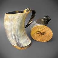 Mug en corne de buffle fait à la main avec finition antique pour boire de l'eau, mug à eau en corne de buffle durable, fait à la main dans un style traditionnel - Product Image 5