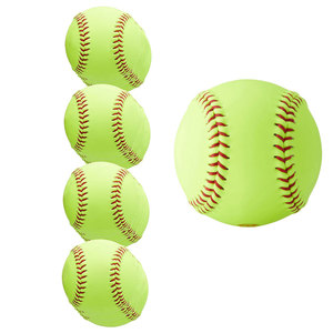 <b>Baseball</b> Softball Custom Printed Full Grain Leather Split Leather Softball <b>Ball</b> / Latest Design Softball <b>Balls</b> - Product Image 4
