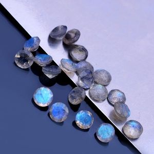 25 Pcs Naturel Gris Labradorite 4mm Coupe Ronde 3mm Épaisseur Gemme 4.35 Cts lot Iroc ventes Facette de pierre en vrac de haute qualité - Product Image 3
