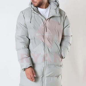 Quick Dry High Quality Long Puffer Jackets For Men Adults And Kids Customized <b>Colour</b> Design And Printing Plus Size - Product Image 1