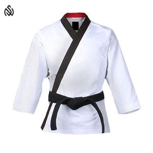 Uniforme de karaté du meilleur fournisseur Couleur solide Quantité en vrac Extensible Respirant Jiu Jitsu Kimono Caractéristique Logo avant Personnalisé - Product Image 5