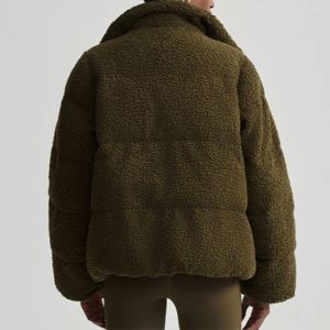 OEM Custom Warm <b>Sherpa</b> Puffer Jacket Cozy and Stylish Outerwear for Winter Comfort and Casual Wear - Product Image 6