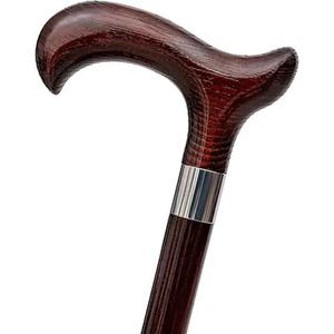 Béquille Derby extra longue marron Bâton de marche en bois de haute qualité Bâton de marche abordable de qualité supérieure Fabricant - Product Image 3