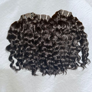 Cheveux naturels indiens vierges Remy de haute qualité, provenant d'un seul donneur, tissage double trame, Super Wave Loose Deep, 100g Express - Product Image 1
