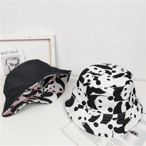 Wholesale Unisex Custom Embroidery Logo Cotton Solid Outdoor Sunscreen Flat <b>Top</b> Kids Fisherman Bucket Hat Caps - Product Image 6