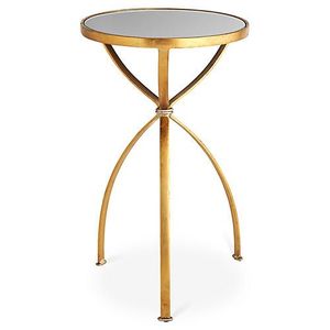 Diseño de hoja único, marco de metal con acabado dorado, decoración de lujo para el hogar, café y mesa auxiliar - Product Image 3