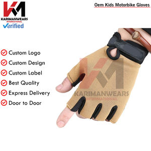 Gants de cyclisme élastiques antidérapants pour enfants, demi-doigts, pour le sport et la course à pied, avec surpiqûres, pour garçons et filles, avec motif de dessin animé amusant - Product Image 5