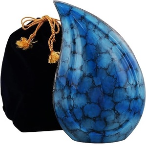 Venta caliente moderna lágrima urnas decorativas urnas de cremación funeraria para cenizas humanas exhibición de cenizas de adultos en casa - Product Image 4