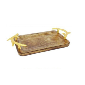 Nueva bandeja de té de madera de bambú hecha a mano Tendencia y diseño de moda Bandeja de servicio en embalaje de cartón - Product Image 4