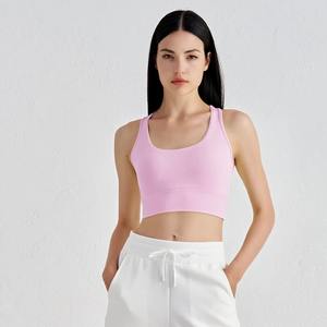 Sujetador deportivo para mujer, Top corto de entrenamiento de Yoga para gimnasio, Chaleco de Yoga, Bralette de Fitness de alto impacto, ropa interior ajustada para correr con almohadilla para el pecho - Product Image 6