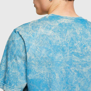 เสื้อยืดผู้ชายทรงหลวมสไตล์วินเทจ ล้างสีแบบแอซิด ใส่สบาย เหมาะกับฤดูร้อน แฟชั่นสตรีทแวร์ ระบายอากาศได้ดี ทันสมัย - Product Image 4