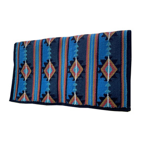 Vendu chaud, ASHMIRA EQUESTRIAN, tapis de selle de style western en laine de Nouvelle-Zélande, revêtement extérieur en vison, qualité extrême, couverture en feutre multicolore - Product Image 1