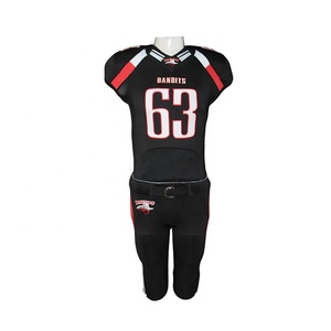 Uniformes de Fútbol Americano Profesionales Personalizados para Equipos de Entrenamiento para Adultos, Impresión Digital, Transpirables, de Manga Corta - Product Image 1