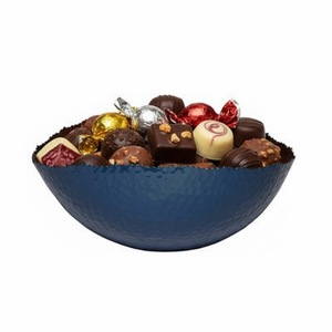 Meilleure Vente : Bol de Service Décoratif de Luxe Moderne en Métal Doré Froissé, Plat à Bonbons Unique à Bord Ondulé, Centre de Table, Décoration d'Intérieur - Product Image 3