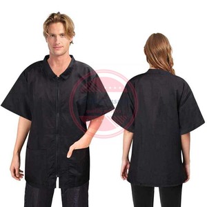 Veste de toilettage pour animaux de compagnie avec fermeture éclair complète Smock pour chien chat toiletteur - Product Image 3