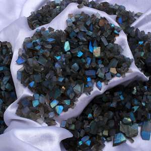 Pierres précieuses labradorite pour nettoyage de cheveux, labradorite brute en cristal, brute, rouge, rubis, prix d'usine - Product Image 4