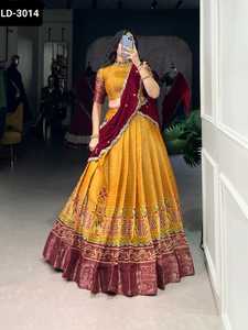 ชุด lehenga choli คอลเลกชันใหม่ออกแบบไม่ซ้ำกันชุดแฟนซีมีจำหน่ายในราคาส่งชุด lehenga choli - Product Image 6