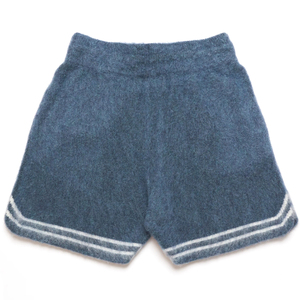 Shorts pour hommes en laine tricotée et mohair brossé, design classique, longueur genou, couleur unie, style urbain, confortables, toutes saisons, nouvelle arrivée - Product Image 2