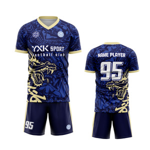 Venta caliente Club de sublimación de fútbol viste uniformes OEM chándal de entrenamiento de fútbol equipo personalizado fútbol americano Jersey - Product Image 5