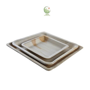 Platos de cena ecológicos, vajilla de hoja de palma, platos desechables de forma cuadrada de hoja de palma - Product Image 1