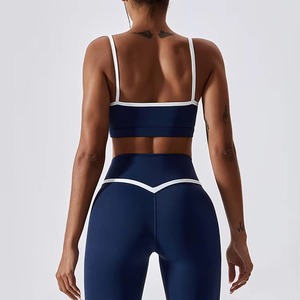 Ensemble de sport deux pièces pour grossistes : soutien-gorge et short, vêtements de sport respirants, ensembles de yoga compressifs et recyclables pour le fitness - Product Image 3