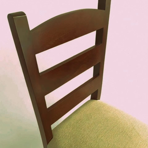 Chaise de salle à manger en bois d'acacia noyer foncé chaise de loisirs douce pour chambre appartement hôtel école en plein air Villa - Product Image 5