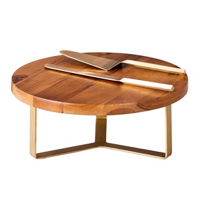 bulk supplier Brass Cake Stand manufacturer with Knife & Server Gift for <b>House</b> Warming - Product Image 2