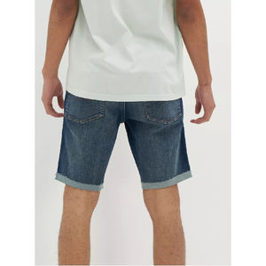 Pantalones cortos de mezclilla de algodón informales de verano para hombre, ropa de calle estilo Hip Hop Retro, pantalones cortos de mezclilla de retales de estrellas, pantalones cortos de algodón sueltos para hombre - Product Image 3