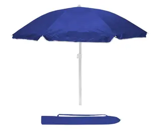 Factory Hot Selling OEM 2.0M Stripe Or Solid Outdoor Beach Umbrella