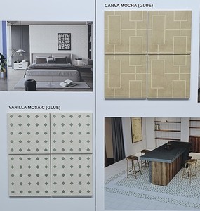 Moderno brillante 8 "x 8" Color sólido cerámica porcelana azulejo cuadrado precio de fábrica barato para cocina baño Backsplash pared Interior - Product Image 1