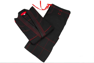 Kimono de Jiu-Jitsu Blanc en Tissu Perlé pour Adultes, 100% Coton Respirant avec Logo Avant - Tenue d'Arts Martiaux Karaté - Product Image 3