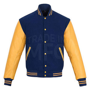 El último diseño hecho en el mejor material de cuero mangas Lettermen chaqueta totalmente personalizada mangas de cuero Lettermen chaqueta - Product Image 1