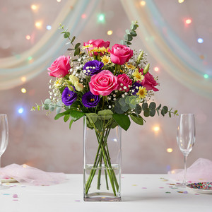 VBV0308 <b>Square</b> Glass Block <b>Vase</b> 3 X 8 Handblown Crystal Modern & Classic Minimalist Design for Home Decor Tabletop Flower <b>Vase</b> - Product Image 3