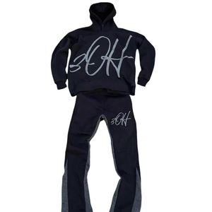Trajes Deportivos Casuales de Invierno para Hombre, de Primera Calidad, Más Vendidos, Ecológicos, 100% Algodón, Color Sólido, Transpirables, Cómodos y de Secado Rápido - Product Image 3