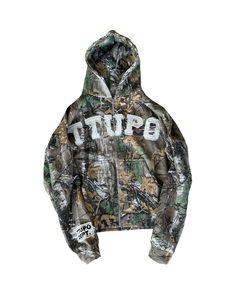 Latest high Quality Custom Men Crop <b>Vintage</b> Camo 100% Cotton Boxy Cropped Camouflage <b>Zip</b> <b>up</b> <b>Hoodie</b> Manufacturers - Product Image 3