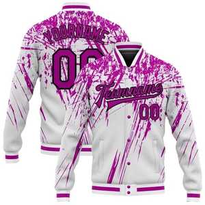 Veste universitaire en cuir de laine personnalisée Vêtements d'extérieur Letterman de baseball personnalisés pour équipe scolaire ou Streetwear décontracté - Product Image 3