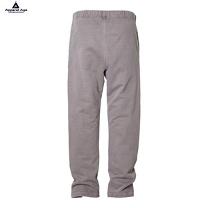 Alta calidad bordado personalizado 100% algodón francés Terry pantalones de chándal de pierna recta pantalones de chándal acampanados divididos para hombres - Product Image 6