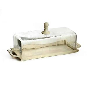 Plateau en bois bol support à gâteau avec dôme en verre plateau à pâtisserie élégant pour améliorer le décor de fête - Product Image 6